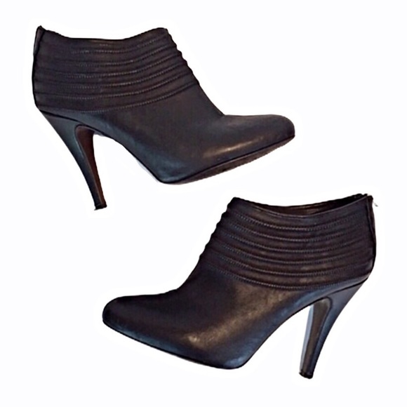 Zara Shoes - Zara Black Leather Booties - Host Pick